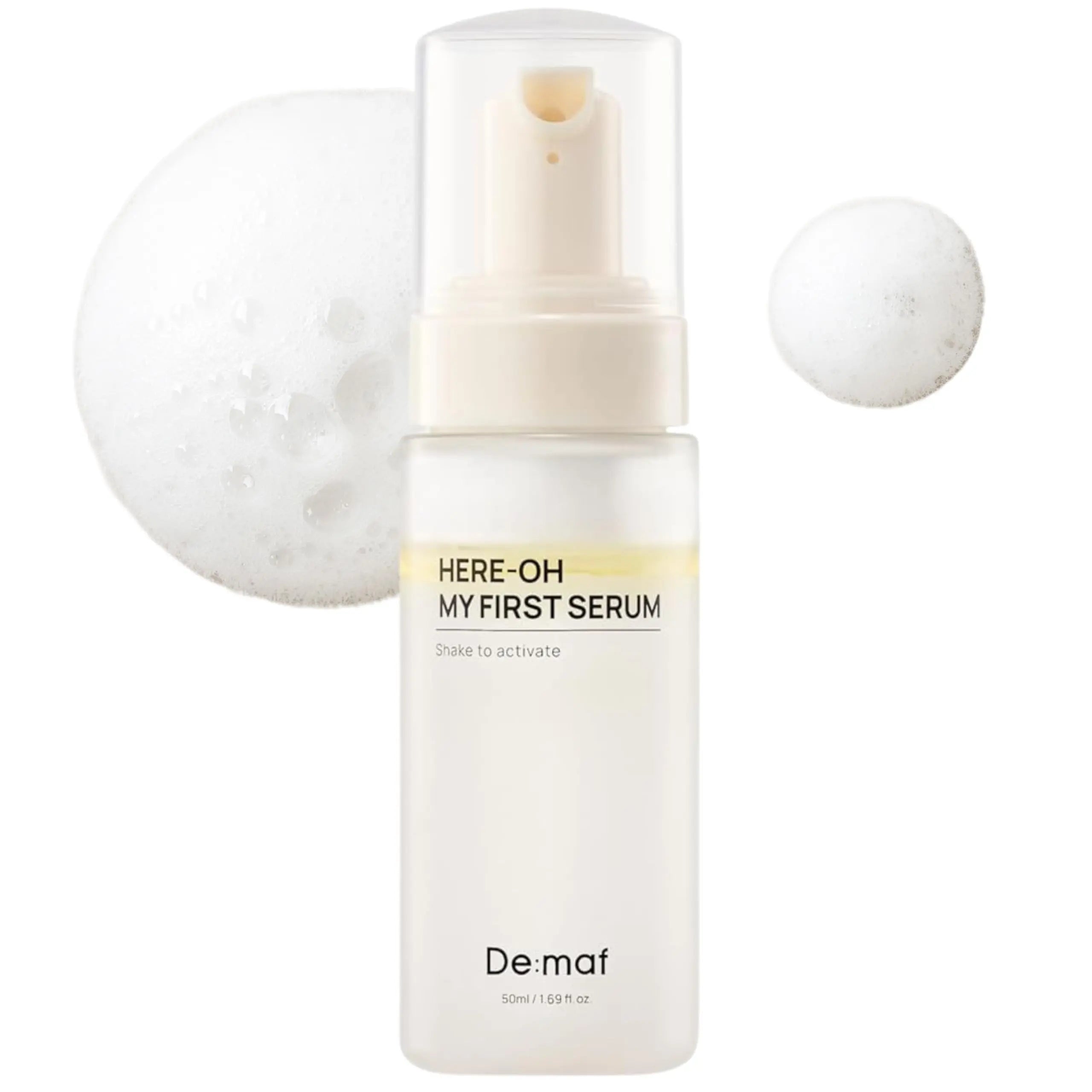 [De:Maf Official] Here-Oh My First Serum | Hydrating Deeply with Hyaluronic Acid | Ceramide Barrier Repair | Glow-Boosting Panthenol | Hydrate Moisturizing