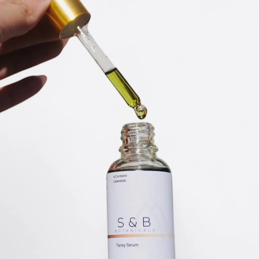 S&B Tansy Serum Oil Organic Skincare Face Oil with Jojoba & Calendula for Radiant Skin 1Oz