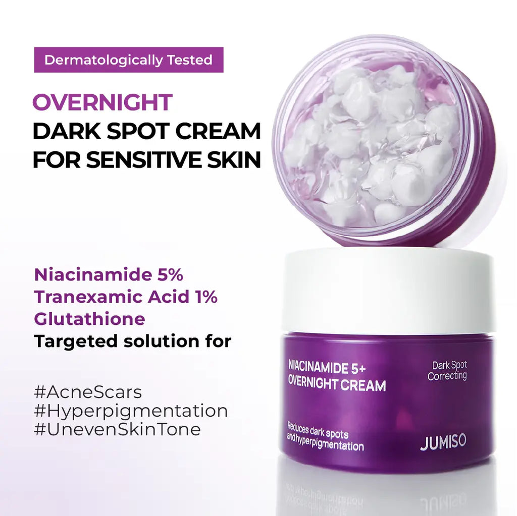 [Jumiso] Niacinamide Dark Spot Correcting Routine Set - Niacinamide 20% Serum, Overnight Cream, Soothing Toner