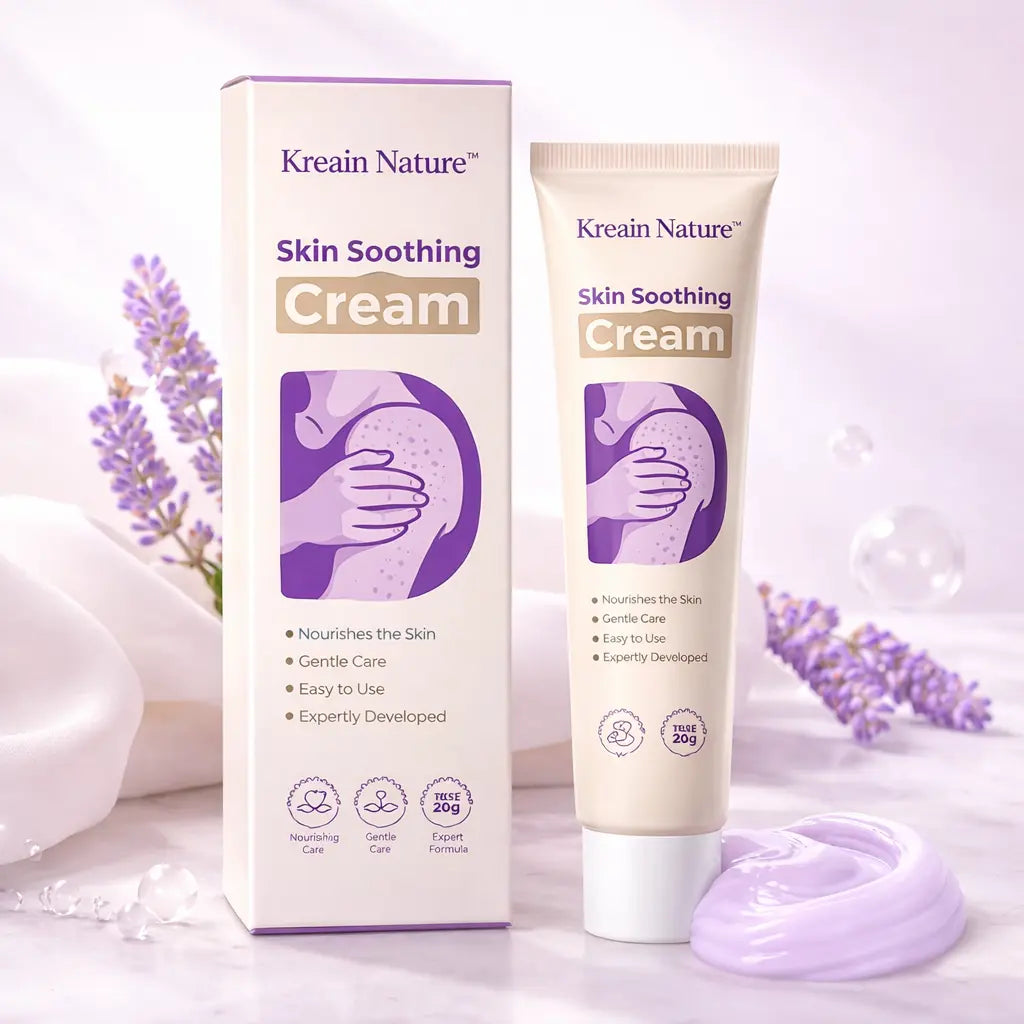 Kreain Nature 1 Skin Soothing Gel - Single Item, Sensitive Skin Care with Natural Extracts of Indian Safflower Root, Tea Tree (Mentha) Leaf and Cica for Irritation