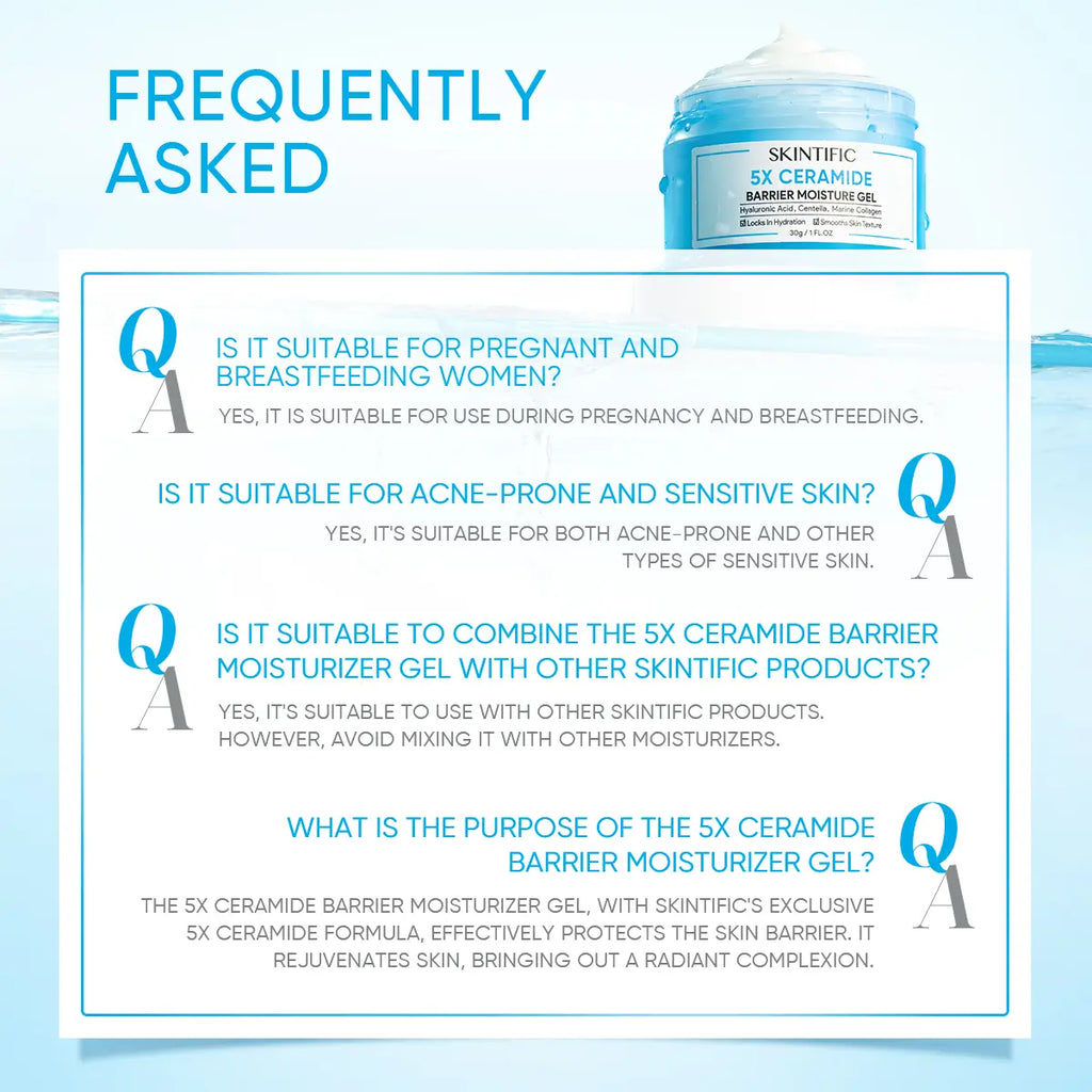 [HOT] SKINTIFIC 5X Ceramide Barrier Repair Moisture Gel - 24H Oil Control Calms Redness & Repairs Skin Barrier