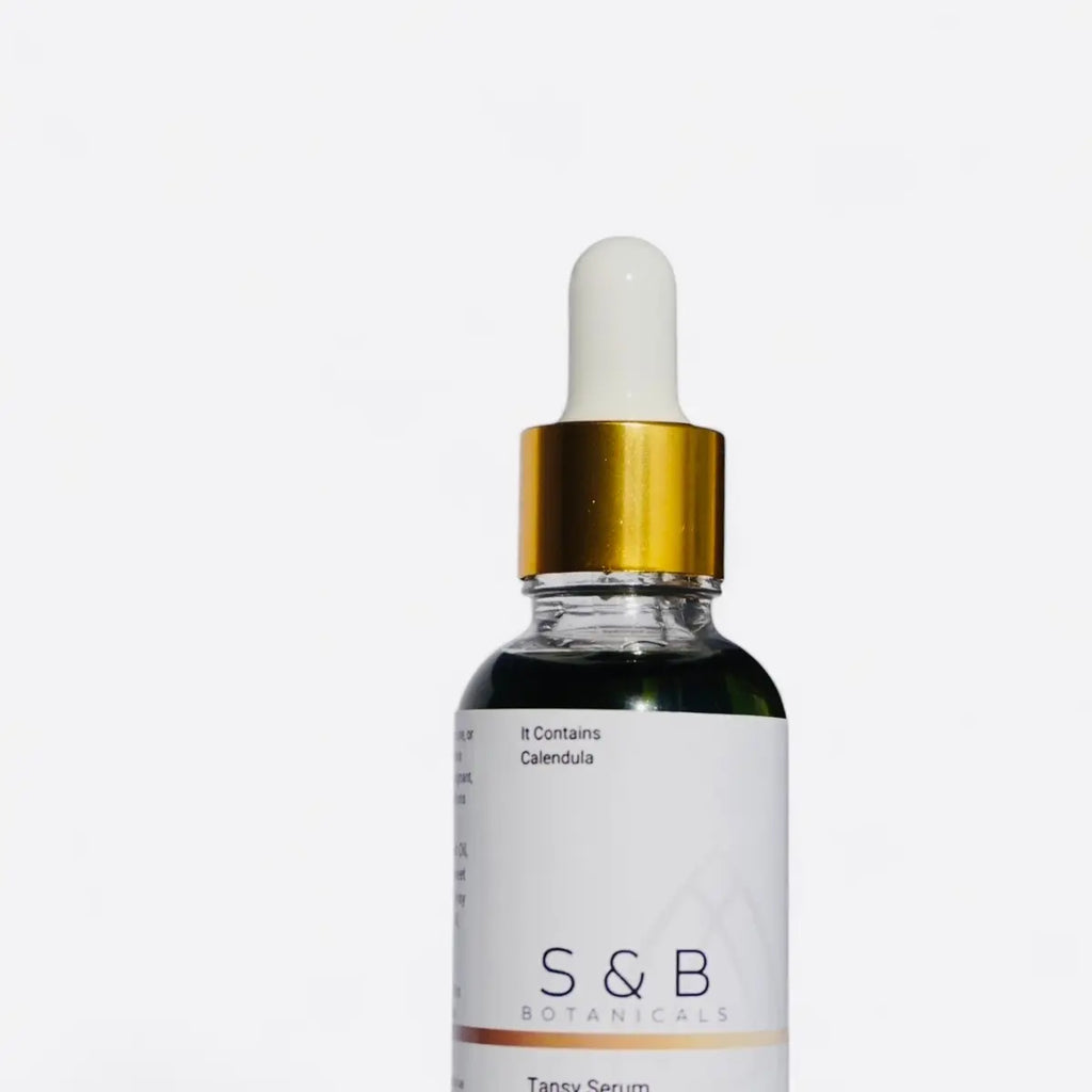 S&B Tansy Serum Oil Organic Skincare Face Oil with Jojoba & Calendula for Radiant Skin 1Oz