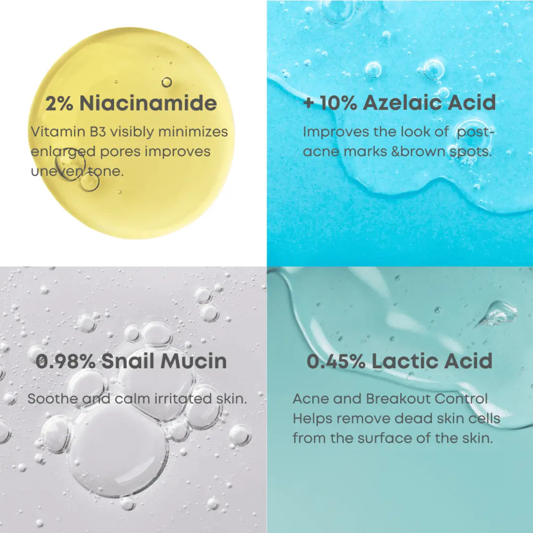 [NINELESS] Azelaic Acid Serum Duo Set (Free Gift Azelaic Acid Cream 15Ml (2Ea)) - Balanced Skin, Reduce Dark Spots