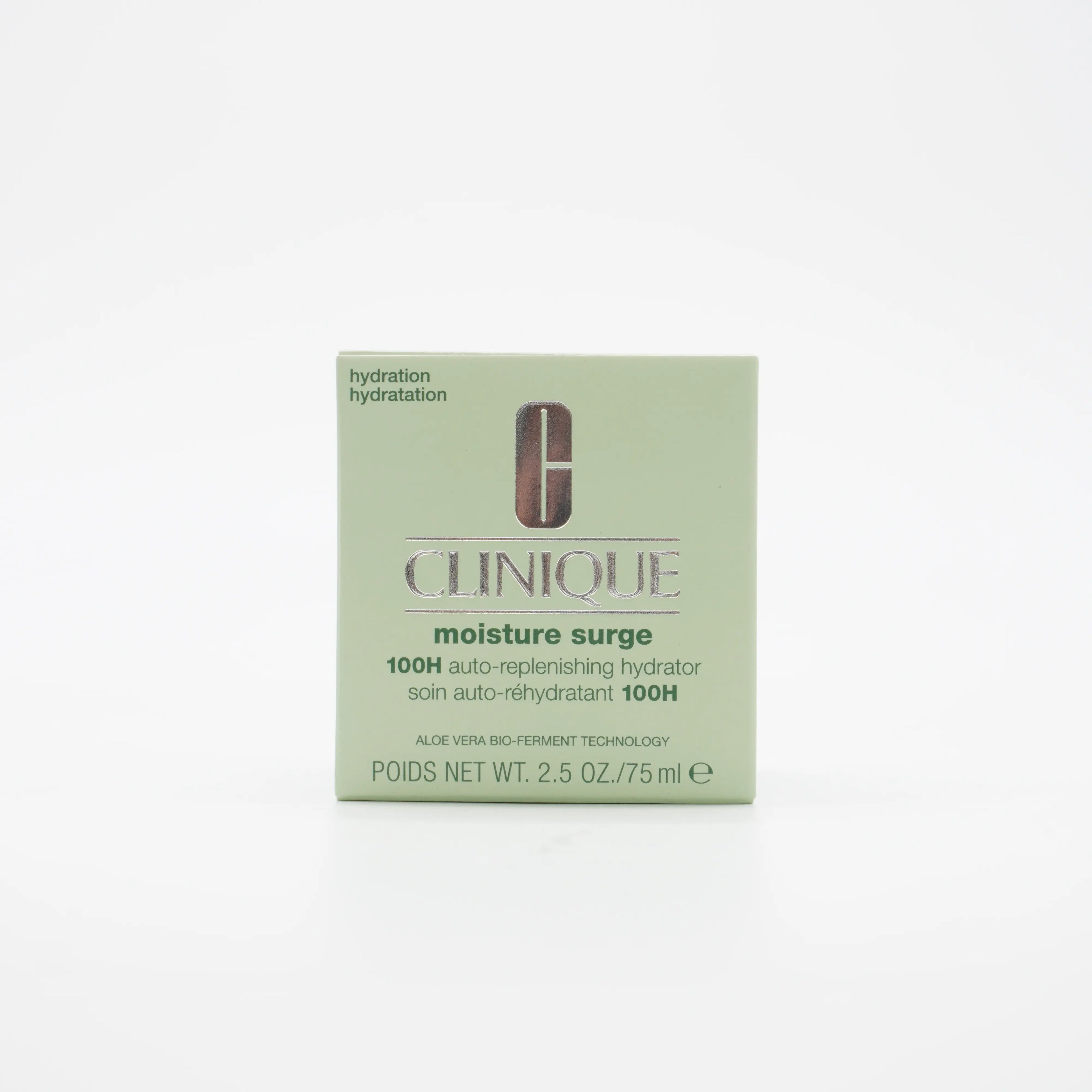 CLINIQUE Moisture Surge 100-Hour Auto-Replenishing Hydrator - 75Ml Lightweight Hyaluronic Acid & Aloe Gel Cream Moisturizer, Long-Lasting Hydrate for Dry & All Skin Types, Radiant Complexion Skincare