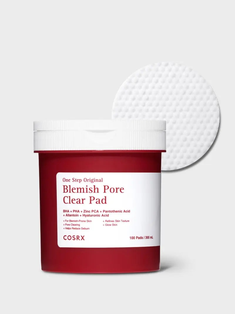 [RENEWAL] [COSRX Official] Acne Care Blemish Pore Clear Pad | Exfoliating Toner Pads for Acne, Blackheads & Pore Care (BHA + PHA + LHA) Skin Repair