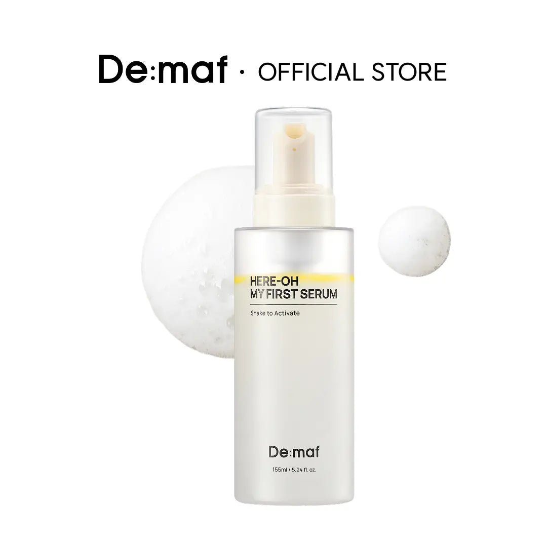 [De:Maf Official] Here-Oh My First Serum | Hydrating Deeply with Hyaluronic Acid | Ceramide Barrier Repair | Glow-Boosting Panthenol | Hydrate Moisturizing