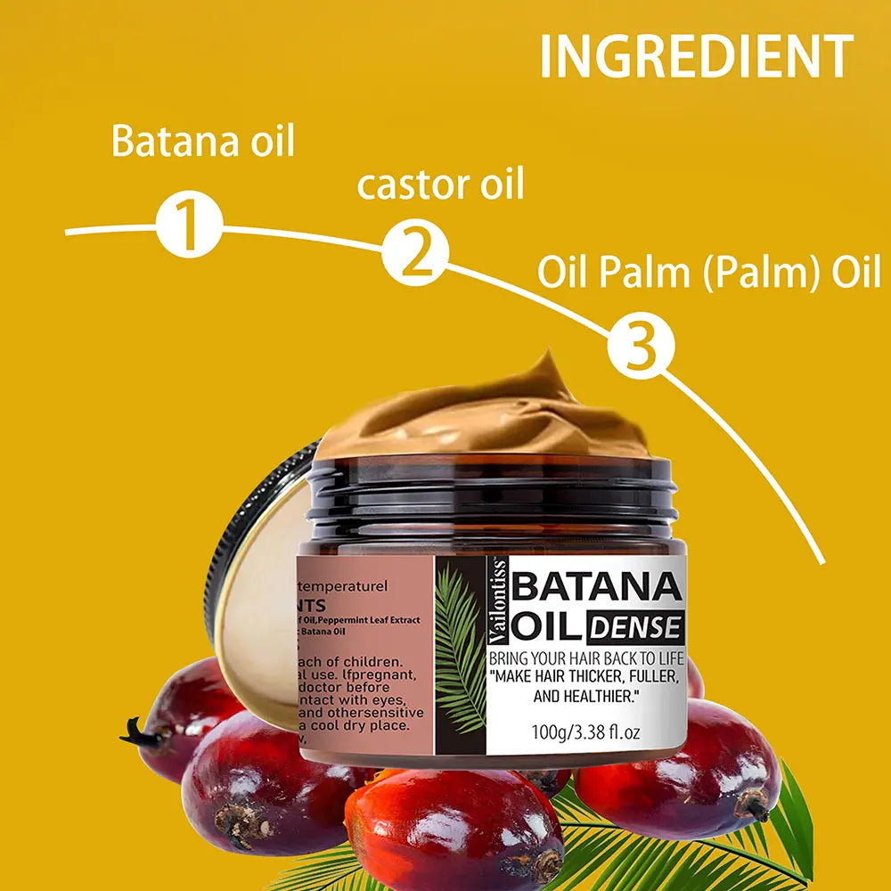 Vailontiss Batana Oil Hair Mask – Strengthens Roots, Repairs Dry, Brittle Hair,Increases Thickness,Improves Hair Quality,Suitable for All Hair Types.
