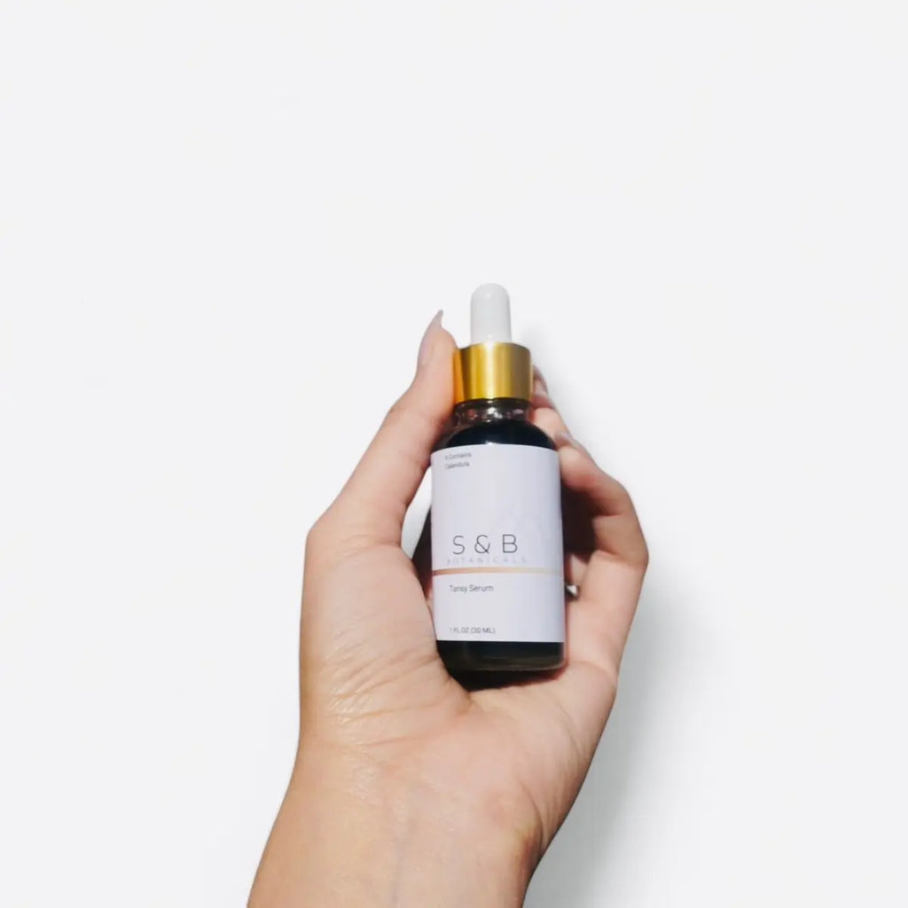 S&B Tansy Serum Oil Organic Skincare Face Oil with Jojoba & Calendula for Radiant Skin 1Oz