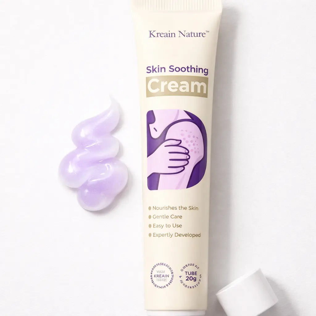 Kreain Nature 1 Skin Soothing Gel - Single Item, Sensitive Skin Care with Natural Extracts of Indian Safflower Root, Tea Tree (Mentha) Leaf and Cica for Irritation