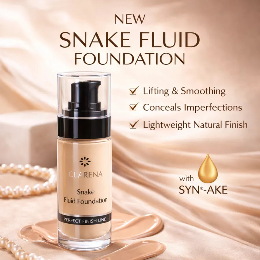 Clarena Snake Fluid Foundation 30 ml | Medical-Grade Lifting Fluid Foundation with Syn®-Ake