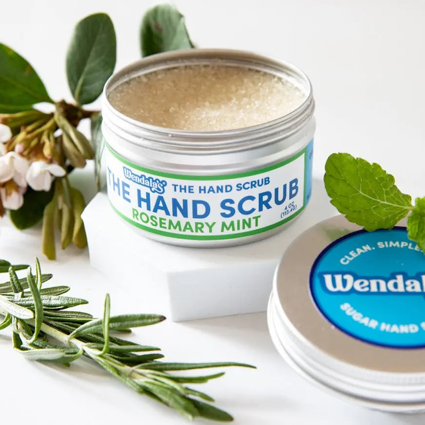 Wendala'S Sugar Hand Scrub -Rosemary Mint- Moisturizing, Exfoliating Scrub