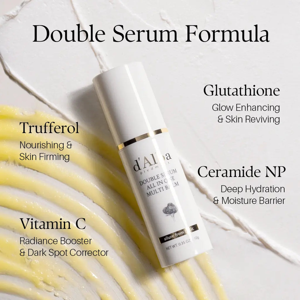 [OFFICIAL D'Alba] [Set] White Truffle First Spray Serum 3.38 Fl Oz + White Truffle Double Serum All-In-One Multi Balm