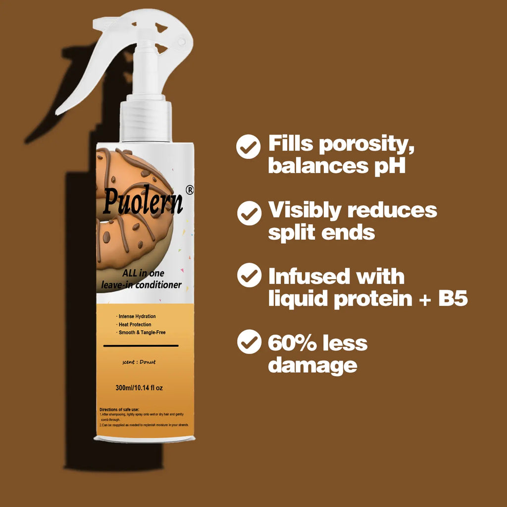 Puolern Nutritive Leave-In Conditioner,Repair, PROTECT, HYDRATES,DETANGLES, REDUCE SPLIT ENDS &BREAKAGE