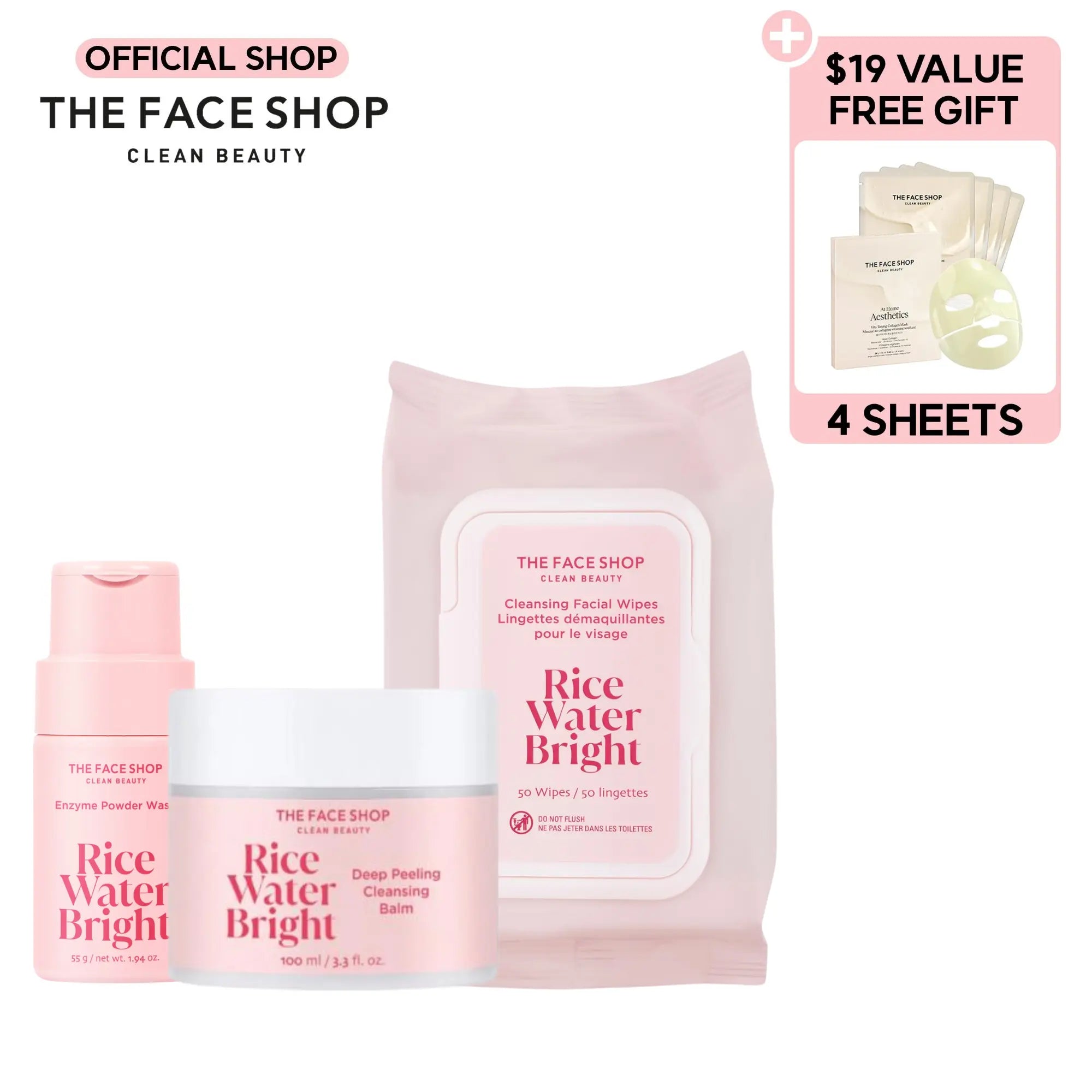 THE FACE SHOP Skin Type Targeted Cleansing Sets
