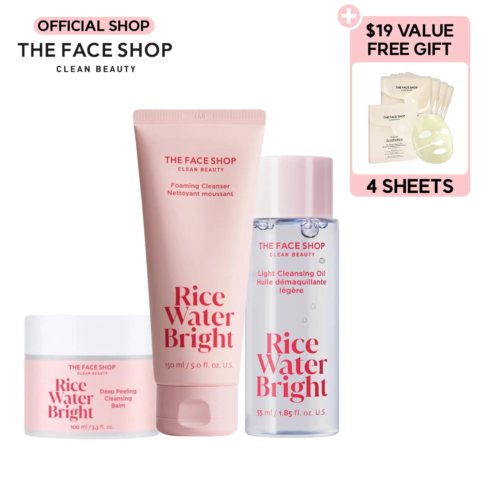 THE FACE SHOP Skin Type Targeted Cleansing Sets