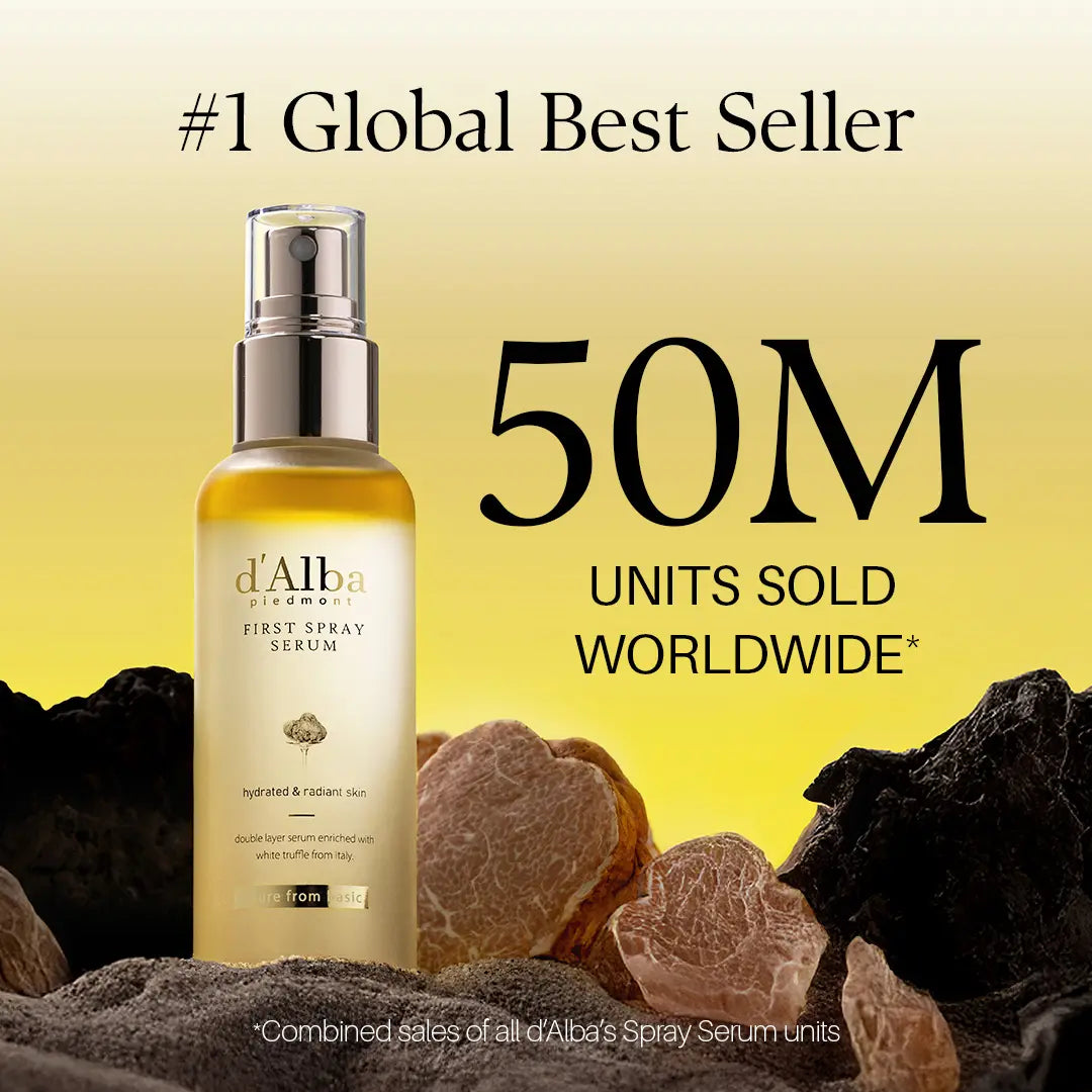 [OFFICIAL D'Alba] [Set] White Truffle First Spray Serum 3.38 Fl Oz + White Truffle Double Serum All-In-One Multi Balm