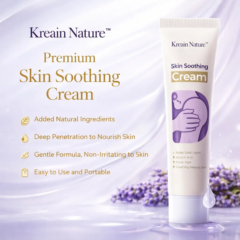 Kreain Nature 1 Skin Soothing Gel - Single Item, Sensitive Skin Care with Natural Extracts of Indian Safflower Root, Tea Tree (Mentha) Leaf and Cica for Irritation