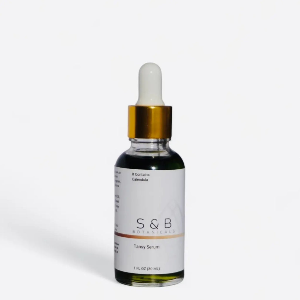 S&B Tansy Serum Oil Organic Skincare Face Oil with Jojoba & Calendula for Radiant Skin 1Oz