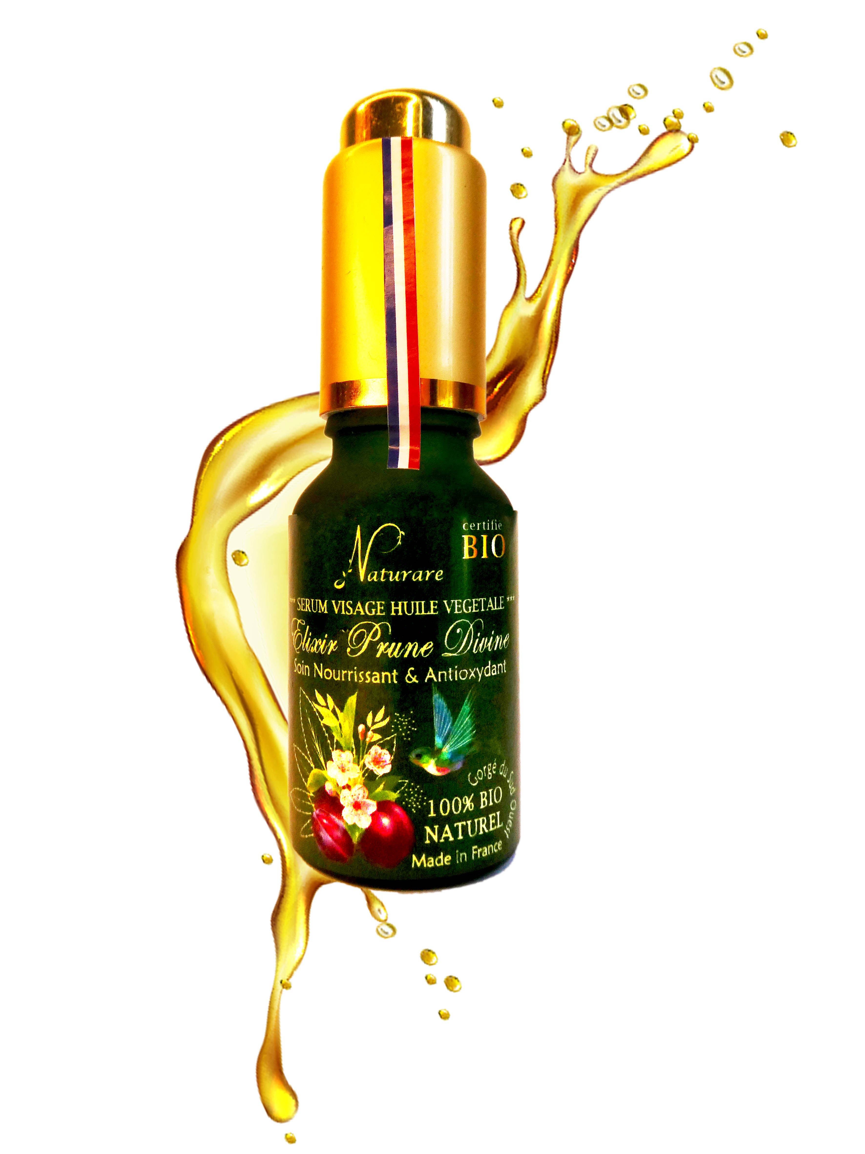 ELIXIR PRUNE DIVINE BIO - Sérum Huile Végétale, Complément Alimentaire